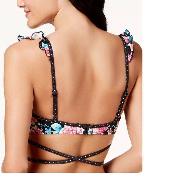 Ruffle bikini top wrap and high waisted bottom - Picture 5 of 6